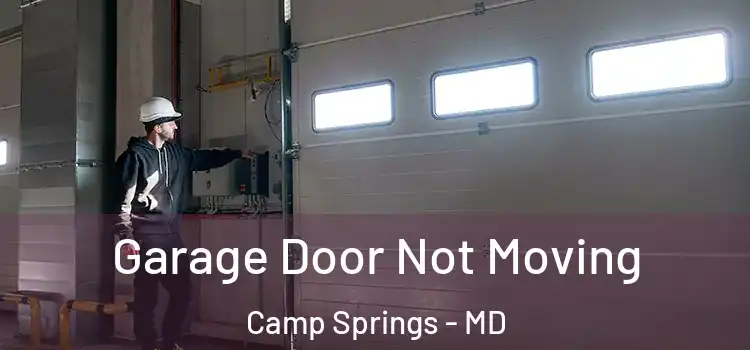 Garage Door Not Moving Camp Springs - MD