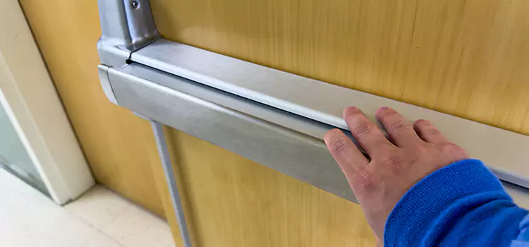 Installing a Push Bar on a Door Camp Springs